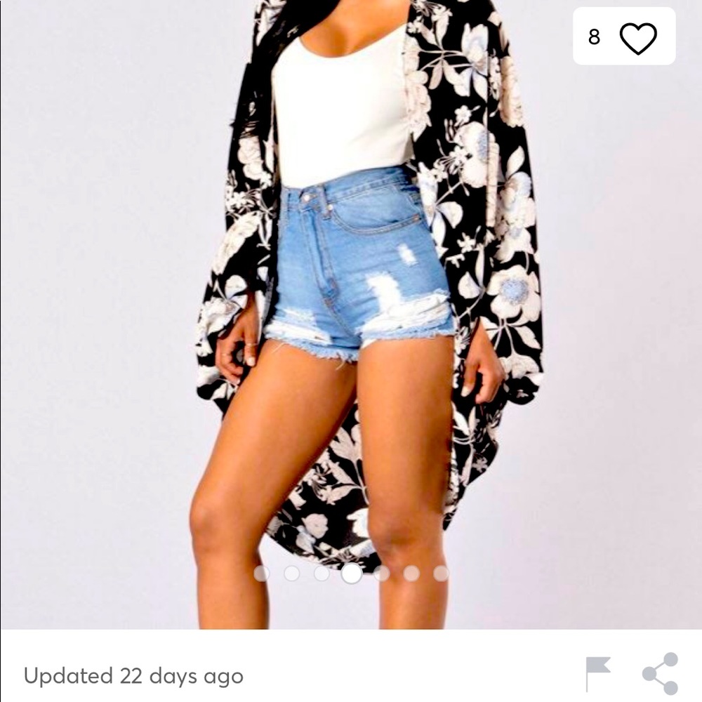 Fashion nova floral kimono